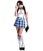 Fun World Costumes Women's I Love Nerds Costume, White/Blue, Medium/Large