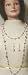 Very Long Seventy Inches Shown As Two Strand Simulated Ivory Pearl and Other Beads Gita Necklace