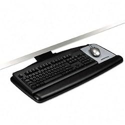 3M Adjustable Keyboard Tray - 25.5", 22.38" x 12" - Black