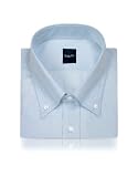 Bagutta Light Blue Fine Lines Italian Button Down Dress Shirt