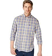 Blue Harbour Pure Cotton Grid Checked Shirt