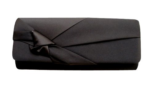 Produkt-Bild: Edle Satin Clutch Tasche Abendtasche, Schwarz