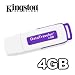 Electronics : Kingston DTI/4GB DataTraveler 4GB USB 2.0 (White/Purple)