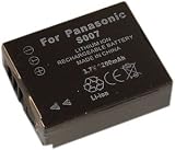 Hochwertiger Ersatakku fuer Panasonic CGA-S007 mit hervorragenden wirklichen 1000 mAh, passend fuer TZ1, TZ2, TZ3 (Achtung: KEIN ORIGINALAKKU-HOCHWERTIGE ALTERNATIVE) - 