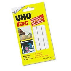 Saunders UHU Tac Removable Adhesive Putty Tabs, 2.1 oz. (99683)