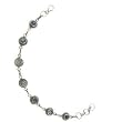 Labradorite Gemstone Sterling Silver Bracelet Indian Jewellry Handmade 7.5 inches