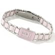Oniss Ladie's Petite Stainless Steel & Ceramic Bracelet Watch Model ON-391-L4(Pink Face and Band)