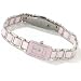 Oniss Ladie's Petite Stainless Steel & Ceramic Bracelet Watch Model ON-391-L4(Pink Face and Band)