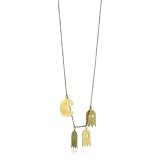 Monserat De Lucca Brass Pacman Necklace, 29