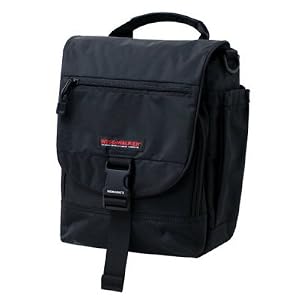 ASUS N10J-A2 10.2-Inch Netbook Fit Vertical Cross Body Messenger Bag with Padded Shoulder Strap - Black