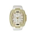 Guess Women's White Leather Strap Watch