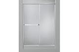Sterling 660B-42S Standard Shower Door 65H x 37 - 42W Hammered Glass Silver