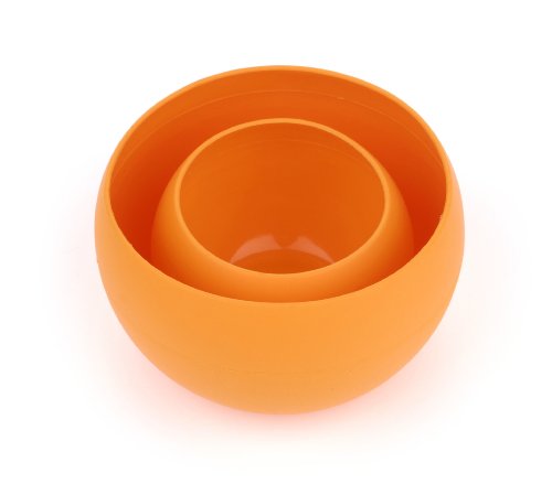 Guyot Designs Squishy Bowl and Cup Set, Tangerine