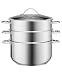 Martha Stewart Collection Cooking Elements 3-Tier Steamer