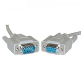 DB9 Male / DB9 Female, 8C, Null Modem Cable, 6 ft (UL)