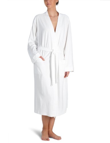 Huber Damen Bademantel 8345 / Homewear Mantel, Gr. 42, Wei&szlig; (WEISS 0500) im Preisvergleich 