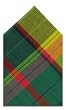 Durable Hand Woven 100% Cotton Green and Yellow Plaid Napkins 22x22 Inches Set of Six