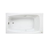 Jacuzzi N885959WH Cetra 536 Acrylic 60-Inch by 36-Inch by 21-1/4-Inch Soaking Bath, White Finish