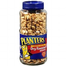 Planters Peanuts, Dry Roasted, Lightly Salted, 16 Ounce Jars (Pack of 2)
