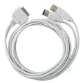2-in-1-Kabel USB + Firewire 400 f�r Apple iPod nano video classic touch photo iPhone 2G