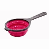 Chefn COL-542CH Sleekstor Small Collapsible Scoop Colander, Cherry