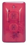 Indoor/Outdoor Siren With Flasher 12VDC 250ma Clear Red Plastic Case 23/4 X 51/2 X 11/2 Inch
