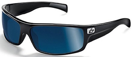 Bolle Marine Piranha Sunglasses (Shiny Black, Polarized Offshore Blue)