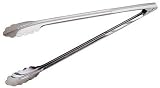 Paderno World Cuisine stainless steel serving tongs, 11 7/8