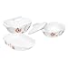 Corelle Coordinates 5-Piece Casserole Set, Pretty Pink
