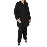 Womens Larry Levine Belted Jacket Pantsuit