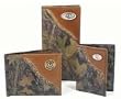 Mossy Oak Camo Wallet with Leather Corner - Collegiate Series