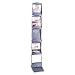 Safco 4132GR Portable folding double-sided 6-pocket literature display, steel, metallic gray