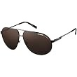 Carrera 6/S Adult Aviator Metal Sports Sunglasses - Black Dark Ruthenium/Brown