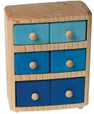 Handmade Doll House Drawers, Blue