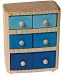 Handmade Doll House Drawers, Blue
