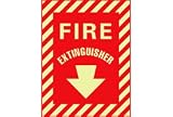 Fire Extinguisher Sign - Glow-In-The-Dark - Vinyl