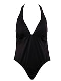 Athena Collection Navy One Piece Halter Swimsuit