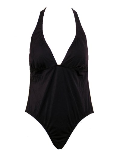 Athena Collection Navy One Piece Halter Swimsuit