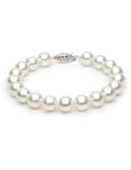 14KT Yellow Gold Beautiful 8.5-9.0mmmm Round White Akoya Pearls make up this Stunning Bracelet.