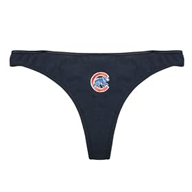 Buy Chicago Cubs Ladies Navy Banner Thong by College Concepts by College Concepts