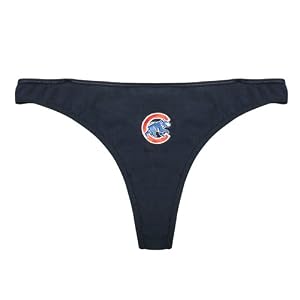 Buy Chicago Cubs Ladies Navy Banner Thong by College Concepts