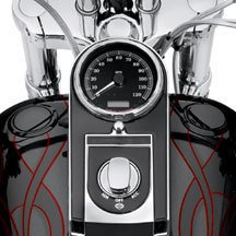Black Flush-Mount Fuel Gauge and Cap