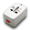 Universal World Wide Travel Charger Adapter Plug, White