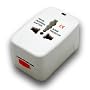 Universal World Wide Travel Charger Adapter Plug, White