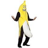Banana Flasher Mens Halloween Banana Costume (One Size Fits Most)