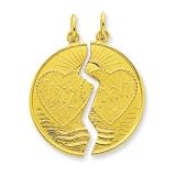 24k Gold-plated Sterling Silver Breakapart Mitzpah Charm