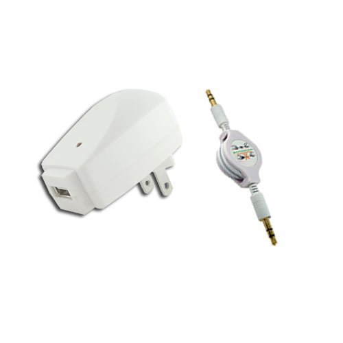 USB Car Charger +3.5Mm For Ipod