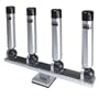 Big Jon Quad Multi-Set Rod Holder Pedestal Mount - Silver