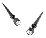 136L Stainless Steel Stretcher with Clear Stones Width: 5mm Gauge: 16 - Sold as Pair
