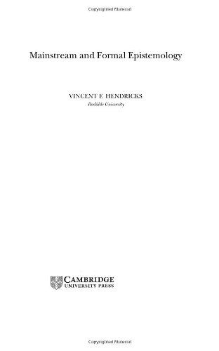 Mainstream and Formal Epistemology